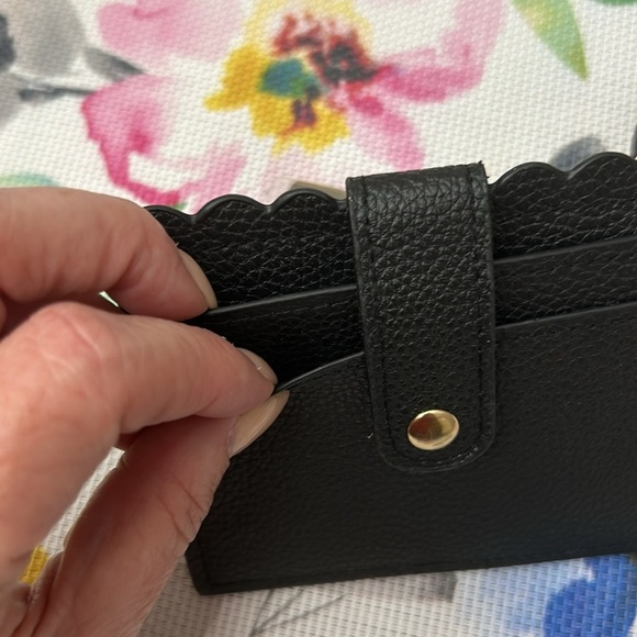 Black keyring wallet, wristlet credit card holder with tassel. New. No tags. - Picture 5 of 8